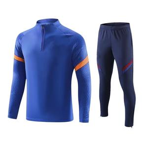 Ensemble veste et pantalon de sport décontracté à demi-fermeture éclair pour hommes Kit de maillot de football pour adultes pour les jeux et les vêtements - Product Image 3