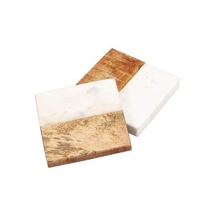 Posavasos de mármol natural hechos a mano, artículos de mesa decorativos para oficina de hotel o uso doméstico, alfombrillas y almohadillas - Product Image 5
