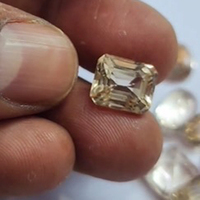 Lot de 11 pierres précieuses de topaze impériale naturelle, 11 mm à 14 mm, ovales et octogonales facettées, 77 carats, qualité supérieure, coupées, US$62 - vendu