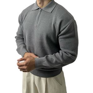 Camisetas Casuales de Manga Larga con Logotipo Personalizado, Básicas de Algodón y Poliéster, Sudaderas Polo Estampadas para Hombre, Sudaderas Polo OEM 2026 - Product Image 5