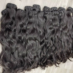 Venta 2025 Cabello Ondulado Natural con Cutícula Alineada al por Mayor de Vietnam, Extensiones de Cabello Humano con Ondas Naturales, Sin Caída, Cabello Sin Procesar - Product Image 1