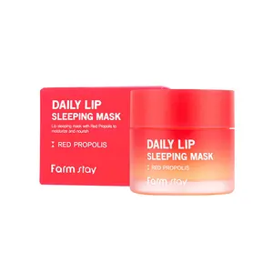 FARMSTAY DAILY LIP SLEEPING MASK RED PROPOLIS-韓国製化粧品製-リップケア、ソフト、天然成分、保湿