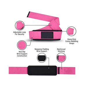 Customized Your Own Color Weightlifting Wrist <b>Straps</b> for <b>Gym</b> Strength Training Fitness Adjustable Wrist Support <b>Straps</b> - Product Image 6