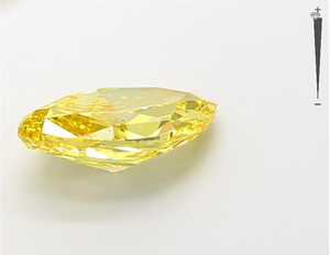 IGI certifié 3.16ct VS/VVS clarté fantaisie Marquise laboratoire cultivé jaune vif HPHTCVD diamant en vrac bijoux de haute qualité - Product Image 3