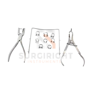 Kit de presa de goma endodóntica autoclavable de 12 piezas Juego de abrazaderas de ortodoncia Endo Dental Soporte Perforadora Marco Fuente de electricidad CE - Product Image 2