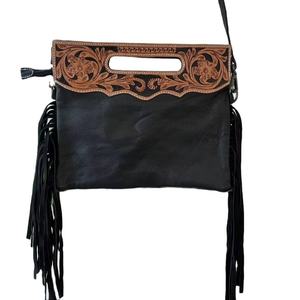 Bolso Bandolera de Cuero Genuino con Estampado Animal Bohemio, Bolso de Mensajero de Viaje Duradero, Hecho a Mano - Product Image 2