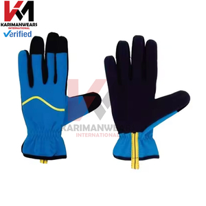 Gants de sécurité en cuir synthétique KARIMANS INDUSTRY KM pour hommes, imperméables, en cuir de vachette fendu, fermeture à boucle et crochet, usage sportif - Product Image 5