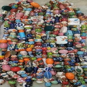 ลูกปัด millefiori 20มม. ลูกปัดจาวาแบบชนบทเครื่องประดับแฟชั่นชาติพันธุ์เดียวสำหรับผู้หญิงโคมไฟคริสตัลลูกปัดแก้ว - Product Image 2