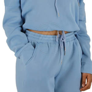 2025 New Style Custom Made <b>Women</b> Crop Top Track Suit Private Label Winter Wear <b>Women</b> Crop Top Track Suits <b>Set</b> - Product Image 5