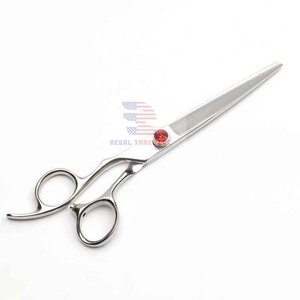 Ciseaux droits de toilettage pour animaux de compagnie en acier inoxydable à gauche Cisailles de toilettage pour chiens en gros - Product Image 2