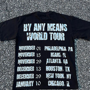 Camiseta de Corte Cuadrado, Camiseta de Manga Corta para Hombre, Estilo Americano, 280 g/m², Color Sólido Pesado, Camiseta con Logotipo Estampado para Hombre - Product Image 6