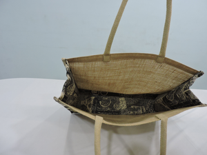 Bolsas de compras de yute para mujer de alta calidad Ecológico 100% Yute con asa acolchada tejida Precio promocional - Product Image 2