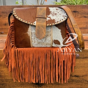 New Wholesale Custom Cowhide Fringe Crossbody Bags for Women's Luxury Designer <b>Large</b> Capacity Genuine Leather Shoulder Handbags - Product Image 1