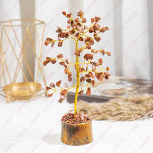 Premium Quality Healing Red Jasper 100 <b>Crystal</b> Chips <b>Tree</b> For Home Decor Gift - Product Image 4