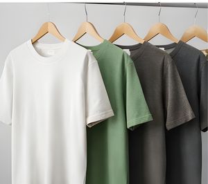 Camiseta Extra Grande de Algodón Waffle de 240 GSM para Hombre, Cuello Redondo, Estilo Urbano, Personalizable con Estampado - Product Image 1