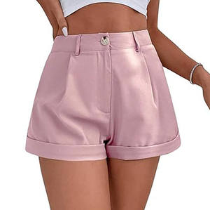<b>Leather</b> Shorts for Women Custom Reversible <b>Basketball</b> Wear Design Team Youth Breathable shorts for women women's shorts 2025 - Product Image 3