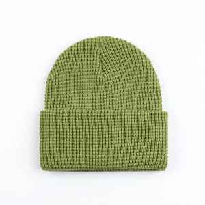 Gorro de Punto Acrílico Unisex Informal de Alta Calidad 2025, Gorro de Invierno Cálido con Puño y Logotipo Personalizado - Product Image 5