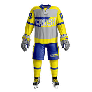 Vêtements de hockey personnalisés en gros, avec logo d'équipe, sublimation, séchage rapide, légers, 100% polyester, ensembles de haute qualité - Product Image 2