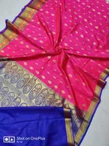 Style moderne de mariage, fiançailles, vêtements de fête, styliste Durga Puja spécial Katan Banarasi mysoro soie Saree femmes à la mode - Product Image 3