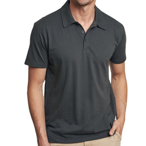 Camisetas Polo de golf de gimnasio activo de entrenamiento liso personalizadas de algodón suave de alta calidad para hombres 2025 - Product Image 1