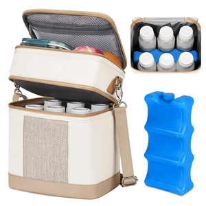 <span class=keywords><strong>Sac</strong></span> <span class=keywords><strong>isotherme</strong></span> double couche en polyester résistant à l'eau pour <span class=keywords><strong>lait</strong></span> <span class=keywords><strong>maternel</strong></span> avec fermeture éclair, pliable et portable - Product Image 2