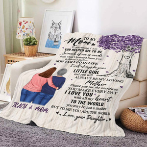 Cadeaux pour la fête des mères, best-seller, couverture en tricot personnalisée, design commémoratif, pour ma maman, couverture douce et chaude pour le canapé - Product Image 4