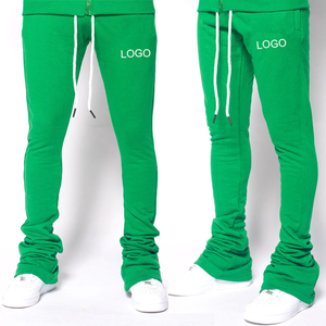 Pantalones Deportivos Personalizados al por Mayor con Logotipo, 100% Algodón, Corte Ajustado, Pantalones de Chándal Lisos, Pantalones Deportivos para Hombre - Product Image 1