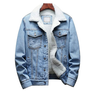 Chaqueta de Mezclilla Ligera para Hombre, Chaqueta de Mezclilla Cómoda para Invierno, Chaqueta de Mezclilla para Hombre Estilo Urbano - Product Image 1