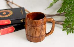 Nordic Style Handmade Wooden Mug Portable Natural Wood <b>Cup</b> for Coffee Tea and Milk Classic Design for <b>Camping</b> Business Gifts - Product Image 3