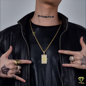 Joyería de Hip Hop al por mayor, colgante de diamante de moissanita cúbica de latón con abalorio rectangular de Rolls Royce personalizado para fiesta de Rock - Product Image 6