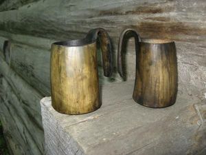 POLISHED HANDCRAFTED VIKING DRINKING HORN BEER STEIN Drinking Horn <b>mug</b> Viking Drinking Horn <b>Mug</b> <b>Coffee</b> <b>Mug</b> - Product Image 5