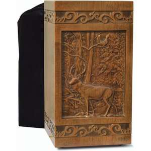 Urnas conmemorativas de madera hechas a mano para cenizas humanas adultas, urnas de diseño de pez de cremación grabadas, caja de urna funeraria decorativa para entierro - Product Image 2