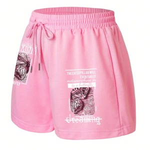 Short respirant pour femmes coton séchage rapide entraînement ample cyclisme course Fitness personnalisé court avec poche - Product Image 2