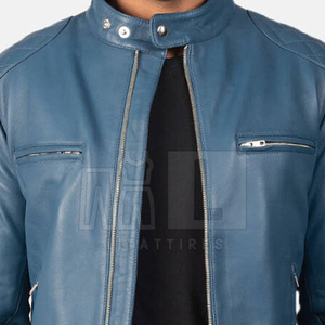 Veste en cuir pour hommes de la meilleure qualité Veste en cuir véritable pour hommes Dernière conception Automne Hiver Veste en cuir pour hommes - Product Image 5