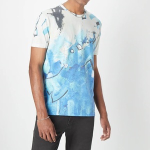 T-shirt à manches courtes pour homme en coton 100% de qualité supérieure, design personnalisé imprimé, respirant, séchage rapide, fabrication artisanale - Product Image 4