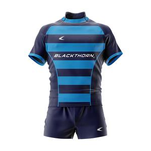 Transpirable Semi-Fit Ropa Deportiva Personalizada Sublimación Uniforme de Rugby con Jersey Shorts y Calcetines OEM Club logo y diseño aceptado - Product Image 4