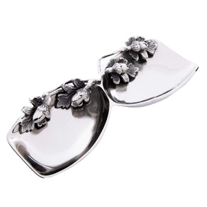 Cuenco de cristal de alta calidad de tendencia superior en soporte de asta de aluminio decorativo para el hogar Hotel restaurantes Decoración de mesa cuenco de palomitas de maíz - Product Image 4