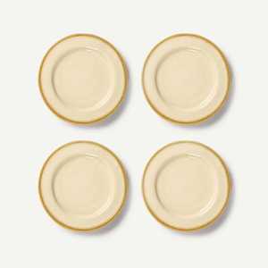 Platos de Porcelana Esmaltados con Diseño Rústico Pintado a Mano, Ecológicos y Aptos para Lavavajillas, Ideales para Cocinas de Estilo Rústico - Product Image 1