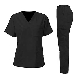 Top qualité femmes gommage chemise et pantalon ensembles uniforme conception hôpital marque privée gommages infirmière médicale uniforme - Product Image 5