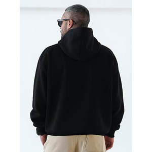 Ropa de calle de invierno personalizada nuevo OEM ODM 355G algodón polar lavado ácido sin cuerdas sudaderas con capucha al por mayor hombres Sudadera con capucha Unisex - Product Image 2