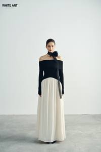 Original Manufacturers & Design High Quality Fabric 70% Ten-cel 30% Wool Sexy Elegant Long Sleeve <b>Dresses</b> Women DEMPSEY <b>DRESS</b> - Product Image 2