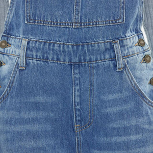 Mono vaquero sin espalda de una pieza para mujer, pantalón de pierna ancha con tirantes, mono vaquero de mezclilla 2025 sexy desgastado OEM al por mayor - Product Image 4