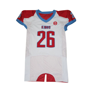 Camiseta de fútbol americano personalizada al por mayor de fábrica para niños técnica de sublimación de talla grande transpirable corta para deportes - Product Image 6