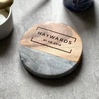 Sous-verres en marbre de qualité supérieure, fabriqués à la main, style classique, avec support antidérapant en liège, épaisseur 8 mm, 10x10 cm, couleur personnalisable, pour la maison