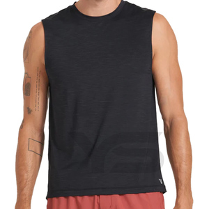 Haute qualité 100% coton Gym débardeur pour hommes personnalisé fabricant conception vierge respirant grande taille Fitness musculation - Product Image 3