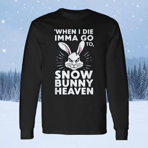 T-shirt promozionale a maniche lunghe Snow Bunny Heaven - Product Image 3