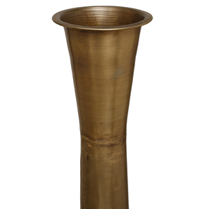 Antique Brass Iron Pot with High Top Modern Design Functional As Home Garden Decor <b>Floor</b> <b>Vase</b> Pots/Planter - Product Image 2