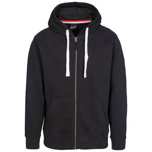 Sweat à capuche blanc pour homme avec poignets et ourlet côtelés et capuche à cordon de serrage réglable pour une coupe classique et confortable - Product Image 1