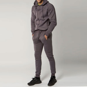 Conjunto Deportivo de Invierno para Hombre, Transpirable, de Color Sólido, 100% Algodón, Tallas Grandes, Precio Bajo, Servicio Personalizable OEM/ODM - Product Image 3