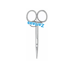 Tijeras dentales de goma de acero inoxidable de 10,5 cm de alta calidad, fabricante de instrumentos quirúrgicos manuales 801 - Product Image 3